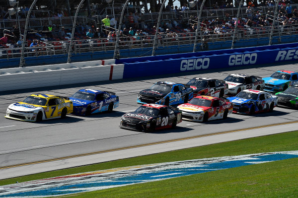 NASCAR Xfinity Series
Sparks Energy 300
Talladega Superspeedway, Talladega, AL USA
Saturday 6 May 2017
Justin Allgaier, Hellmann's Chevrolet Camaro and Erik Jones, Reser's American Classic Toyota Camry
World Copyright: Rusty Jarrett
LAT Images
ref: Digital Image 17TAL1rj_2765