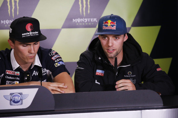 2016 MotoGP Championship.
French Grand Prix.
Le Mans, France. 6th - 8th May 2016.
Pre-event press conference. Moto2 rider Jonas Folger talks about racing in MotoGP next season after signing for Tech 3.
Ref: _W5_2274a. World copyright: Kevin Wood/LAT Photographic 2016 MotoGP Championship.
French Grand Prix.
Le Mans, France. 6th - 8th May 2016.
Pre-event press conference. Moto2 rider Jonas Folger talks about racing in MotoGP next season after signing for Tech 3.
Ref: _W5_2274a. World copyright: Kevin Wood/LAT Photographic