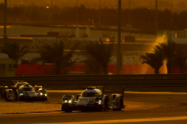 2015 FIA World Endurance Championship
Bahrain 6-Hours
Bahrain International Circuit, Bahrain
Saturday 21 November 2015.
Lucas Di Grassi, Lo?c Duval, Oliver Jarvis (#8 LMP1 Audi Sport Team Joest Audi R18 e-tron quattro) leads Marcel F?ssler, Andr? Lotterer, Beno?t Tr?luyer (#7 LMP1 Audi Sport Team Joest Audi R18 e-tron quattro).
World Copyright: Sam Bloxham/LAT Photographic
ref: Digital Image _G7C1693