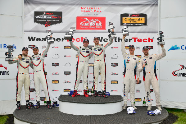 IMSA WeatherTech SportsCar Championship
Northeast Grand Prix
Lime Rock Park, Lakeville, CT USA
Saturday 22 July 2017
911, Porsche, Porsche 911 RSR, GTLM, Patrick Pilet, Dirk Werner, Victory Lane
World Copyright: Gavin Baker
LAT Images