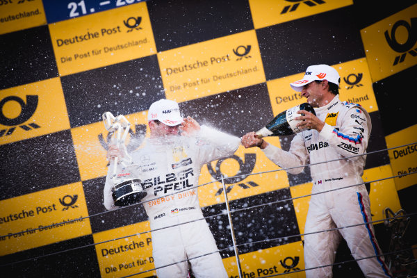 2017 DTM Round 5
Moscow Raceway, Moscow, Russia
Sunday 23 July 2017.
Podium: Maro Engel, Mercedes-AMG Team HWA, Mercedes-AMG C63 DTM and Bruno Spengler, BMW Team RBM, BMW M4 DTM
World Copyright: Evgeniy Safronov/LAT Images
ref: Digital Image SafronovEvgeniy_2017_DTM_MRW_San-199