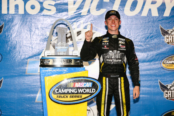 NASCAR Camping World Truck Series
Drivin’ For Linemen 200
Gateway Motorsports Park, Madison, IL USA
Saturday 17 June 2017
John Hunter Nemechek, Chevrolet Silverado Victory Lane
World Copyright: Barry Cantrell
LAT Images