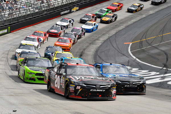 NASCAR Xfinity Series
Fitzgerald Glider Kits 300
Bristol Motor Speedway, Bristol, TN USA
Saturday 22 April 2017
Erik Jones, Reser's American Classic Toyota Camry and Daniel Suarez, Juniper Toyota Camry
World Copyright: Nigel Kinrade
LAT Images
ref: Digital Image 17BRI1nk06875