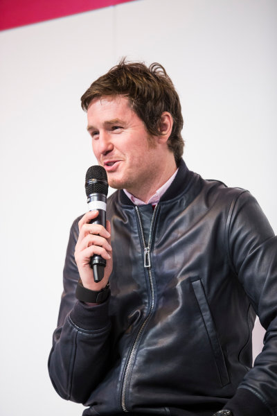 Autosport International Exhibition.
National Exhibition Centre, Birmingham, UK.
Sunday 15 January 2017.
Rob Smedley (Rob Smedley, Head of Vehicle Performance, Williams Martini Racing), is interviewed on the Autosport Stage
Photo: Sam Bloxham/LAT Photographic
ref: Digital Image _SLA6237