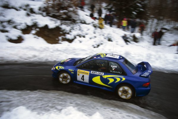 1997 World Rally Championship.Monte Carlo Rally, Monaco. 19-22 January 1997.Piero Liatti/Fabrizia Pons (Subaru Impreza WRC), 1st position.World Copyright: LAT PhotographicRef: 35mm transparency 97RALLY01