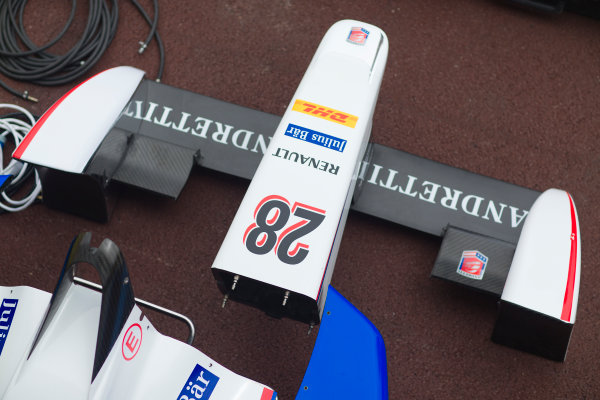 2014/2015 FIA Formula E Championship.
Scott Speed (USA)/Andretti Autosport - Spark-Renault SRT_01E Front Wing.
Thursday Set-Up.
Monaco ePrix, Monte Carlo, Monaco, Europe.
Thursday 7 May 2015
Photo: Adam Warner/LAT/Formula E
ref: Digital Image _L5R8025
2014/2015 FIA Formula E Championship.
Scott Speed (USA)/Andretti Autosport - Spark-Renault SRT_01E Front Wing.
Thursday Set-Up.
Monaco ePrix, Monte Carlo, Monaco, Europe.
Thursday 7 May 2015
Photo: Adam Warner/LAT/Formula E
ref: Digital Image _L5R8025