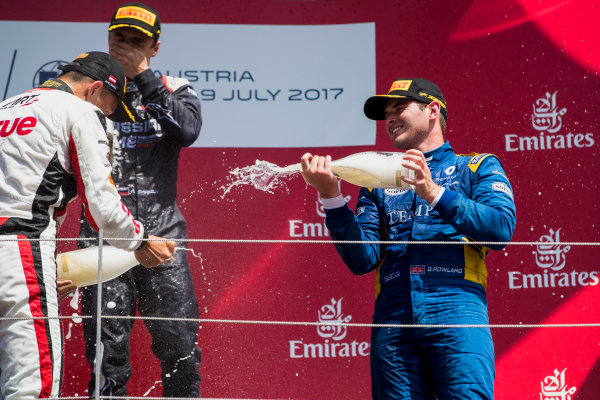 2017 FIA Formula 2 Round 5.
Red Bull Ring, Spielberg, Austria.
Sunday 9 July 2017.
Alexander Albon (THA, ART Grand Prix), Artem Markelov (RUS, RUSSIAN TIME) and Oliver Rowland (GBR, DAMS).
Photo: Zak Mauger/FIA Formula 2.
ref: Digital Image _54I0394 2017 FIA Formula 2 Round 5.
Red Bull Ring, Spielberg, Austria.
Sunday 9 July 2017.
Alexander Albon (THA, ART Grand Prix), Artem Markelov (RUS, RUSSIAN TIME) and Oliver Rowland (GBR, DAMS).
Photo: Zak Mauger/FIA Formula 2.
ref: Digital Image _54I0394
