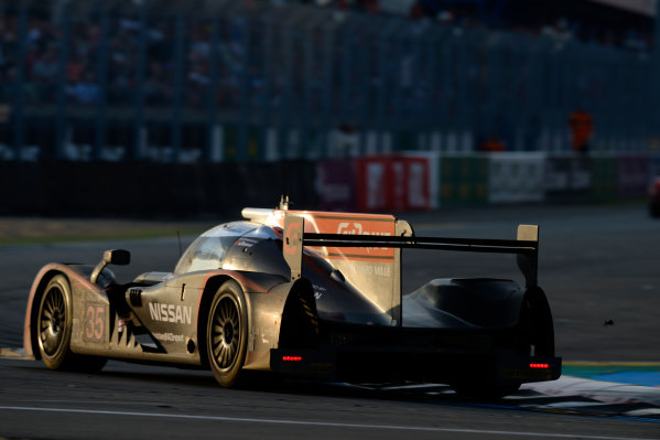 2014 Le Mans 24 Hours.
Circuit de la Sarthe, Le Mans, France.
Saturday 14 June 2014.
35, OAK Racing, Ligier, LMP-2, Alex Brundle, Jann Mardenborough, Mark Shulzhitskiy
World Copyright: Rick Dole/LAT Photographic.
ref: Digital Image _RD46244