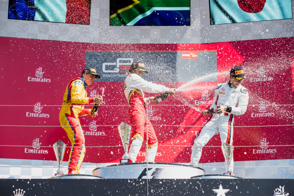 2017 GP3 Series Round 2. 
Red Bull Ring, Spielberg, Austria.
Sunday 9 July 2017.
Giuliano Alesi (FRA, Trident), Raoul Hyman (RSA, Campos Racing) and Nirei Fukuzumi (JPN, ART Grand Prix).
Photo: Zak Mauger/GP3 Series Media Service.
ref: Digital Image _54I9657