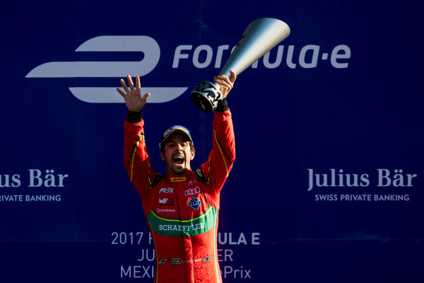 2016/2017 FIA Formula E Championship.
Mexico City ePrix, Autodromo Hermanos Rodr?guez, Mexico City, Mexico.
Saturday 1 April 2017.
Lucas Di Grassi (BRA), ABT Schaeffler Audi Sport, Spark-Abt Sportsline, ABT Schaeffler FE02.
Photo: Zak Mauger/LAT/Formula E
ref: Digital Image _56I7345 2016/2017 FIA Formula E Championship.
Mexico City ePrix, Autodromo Hermanos Rodr?guez, Mexico City, Mexico.
Saturday 1 April 2017.
Lucas Di Grassi (BRA), ABT Schaeffler Audi Sport, Spark-Abt Sportsline, ABT Schaeffler FE02.
Photo: Zak Mauger/LAT/Formula E
ref: Digital Image _56I7345