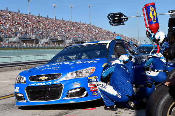 Monster Energy NASCAR Cup Series
Ford EcoBoost 400
Homestead-Miami Speedway, Homestead, FL USA
Sunday 19 November 2017
Kyle Larson, Chip Ganassi Racing, Credit One / DC Solar Chevrolet SS
World Copyright: Nigel Kinrade
LAT Images Monster Energy NASCAR Cup Series
Ford EcoBoost 400
Homestead-Miami Speedway, Homestead, FL USA
Sunday 19 November 2017
Kyle Larson, Chip Ganassi Racing, Credit One / DC Solar Chevrolet SS
World Copyright: Nigel Kinrade
LAT Images