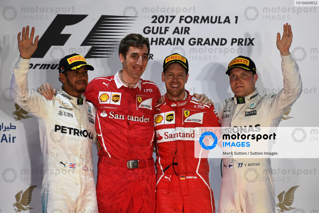 (L to R): Lewis Hamilton (GBR) Mercedes AMG F1, Matteo Togninalli (ITA ...