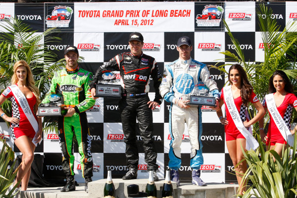 13-15 April, 2012, Long Beach, California, USA
(l-r) James Hinchcliffe (3rd), Will Power (1st), Simon Pagenaud (2nd)
(c)2012, Lesley Ann Miller
LAT Photo USA 13-15 April, 2012, Long Beach, California, USA
(l-r) James Hinchcliffe (3rd), Will Power (1st), Simon Pagenaud (2nd)
(c)2012, Lesley Ann Miller
LAT Photo USA