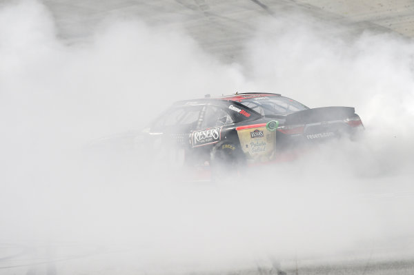 NASCAR Xfinity Series
Fitzgerald Glider Kits 300
Bristol Motor Speedway, Bristol, TN USA
Saturday 22 April 2017
Erik Jones, Reser's American Classic Toyota Camry celebrates his win with a burnout
World Copyright: Nigel Kinrade
LAT Images
ref: Digital Image 17BRI1nk06964 NASCAR Xfinity Series
Fitzgerald Glider Kits 300
Bristol Motor Speedway, Bristol, TN USA
Saturday 22 April 2017
Erik Jones, Reser's American Classic Toyota Camry celebrates his win with a burnout
World Copyright: Nigel Kinrade
LAT Images
ref: Digital Image 17BRI1nk06964