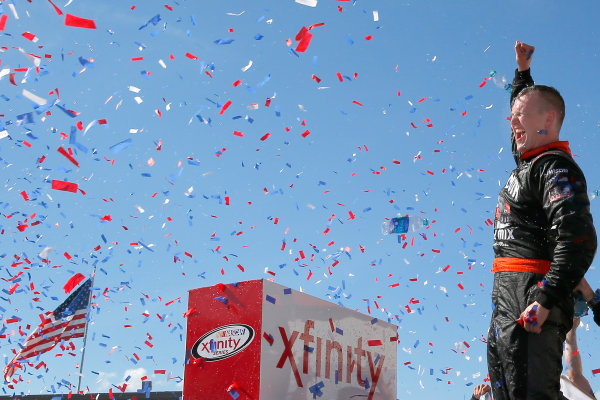 NASCAR XFINITY Series
U.S. Cellular 250
Iowa Speedway, Newton, IA USA
Saturday 29 July 2017
Ryan Preece, MoHawk Northeast Inc. Toyota Camry celebrates in victory lane 
World Copyright: Russell LaBounty
LAT Images