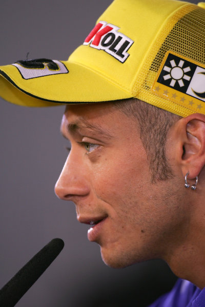 2008 MotoGP Championship - Czech Republic
Brno, Czech Republic. 14th - 17th August 2008.
Valentino Rossi Fiat Yamaha Team in the pre event press conference.
World Copyright: Martin Heath / LAT Photographic
ref: Digital Image BPI_Moto
5jt8 2008 MotoGP Championship - Czech Republic
Brno, Czech Republic. 14th - 17th August 2008.
Valentino Rossi Fiat Yamaha Team in the pre event press conference.
World Copyright: Martin Heath / LAT Photographic
ref: Digital Image BPI_Moto
5jt8
