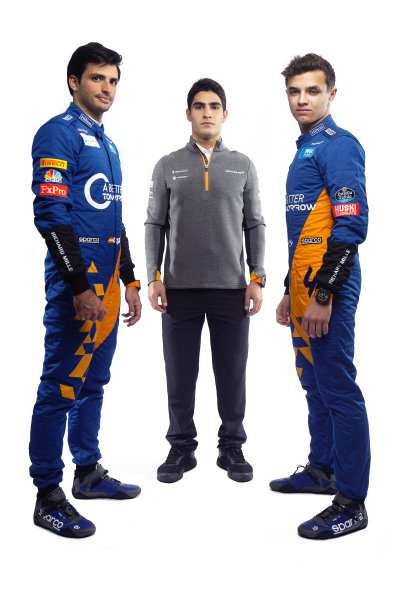 Carlos Sainz Jr, McLaren, Sergio Sette Camara, McLaren and Lando Norris, McLaren