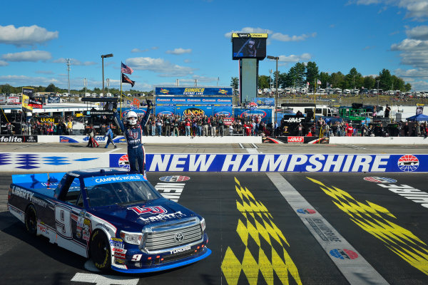 23-24 September, 2016, Loudon, New Hampshire USA
William Byron celebrates after winning
?2016, Logan Whitton 
LAT Photo USA

