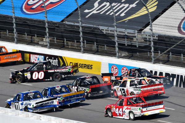 1-2 April, 2016, Martinsville, Virginia USA
Cole Custer (00) and Christopher Bell (4) spin on the backstretch.
?2016, John Harrelson / LAT Photo USA
1-2 April, 2016, Martinsville, Virginia USA
Cole Custer (00) and Christopher Bell (4) spin on the backstretch.
?2016, John Harrelson / LAT Photo USA