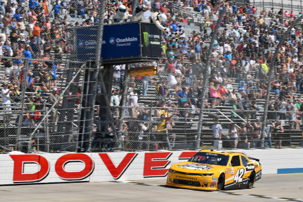 NASCAR XFINITY Series
One Main Financial 200
Dover International Speedway, Dover, DE USA
Saturday 3 June 2017
Kyle Larson, ParkerStore Chevrolet Camaro takes the checkered flag
World Copyright: Logan Whitton
LAT Images
ref: Digital Image 17DOV1LW3085 NASCAR XFINITY Series
One Main Financial 200
Dover International Speedway, Dover, DE USA
Saturday 3 June 2017
Kyle Larson, ParkerStore Chevrolet Camaro takes the checkered flag
World Copyright: Logan Whitton
LAT Images
ref: Digital Image 17DOV1LW3085