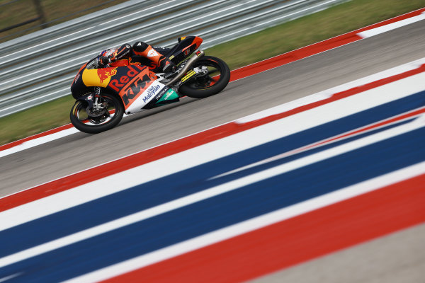 2017 Moto3 Championship - Round 3
Circuit of the Americas, Austin, Texas, USA
Friday 21 April 2017
Niccolo Antonelli, Red Bull KTM Ajo
World Copyright: Gold and Goose Photography/LAT Images
ref: Digital Image Moto3-500-1500