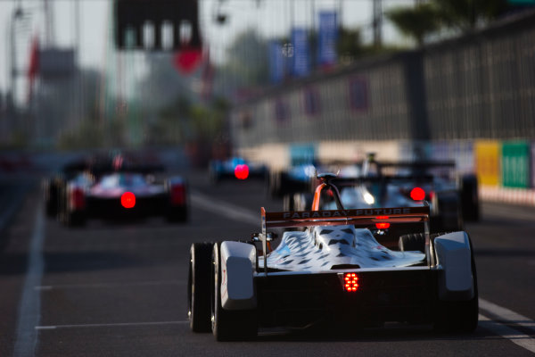 2016/2017 FIA Formula E Championship.
Marrakesh ePrix, Circuit International Automobile Moulay El Hassan, Marrakesh, Morocco.
Loic Duval (FRA), Dragon Racing, Spark-Penske, Penske 701-EV. 
Saturday 12 November 2016.
Photo: Sam Bloxham/LAT/Formula E
ref: Digital Image _SLA7358