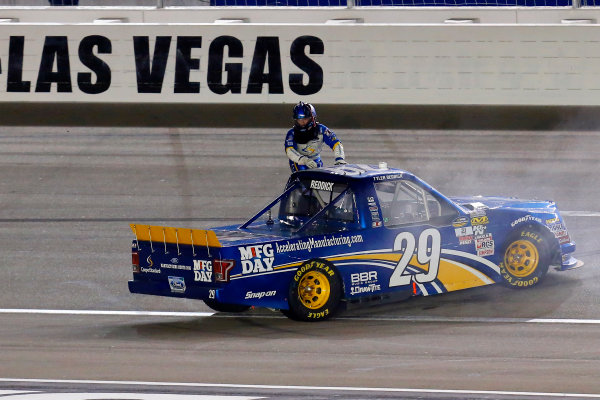 1 October, 2016, Las Vegas, Nevada USA
Tyler Reddick celebrates his win
?2016, Russell LaBounty
LAT Photo USA
1 October, 2016, Las Vegas, Nevada USA
Tyler Reddick celebrates his win
?2016, Russell LaBounty
LAT Photo USA