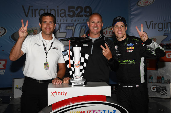 NASCAR XFINITY Series
Virginia529 College Savings 250
Richmond Raceway, Richmond, VA USA
Saturday 9 September 2017
Brad Keselowski, Fitzgerald Glider Kits Ford Mustang wins
World Copyright: Rusty Jarrett
LAT Images NASCAR XFINITY Series
Virginia529 College Savings 250
Richmond Raceway, Richmond, VA USA
Saturday 9 September 2017
Brad Keselowski, Fitzgerald Glider Kits Ford Mustang wins
World Copyright: Rusty Jarrett
LAT Images