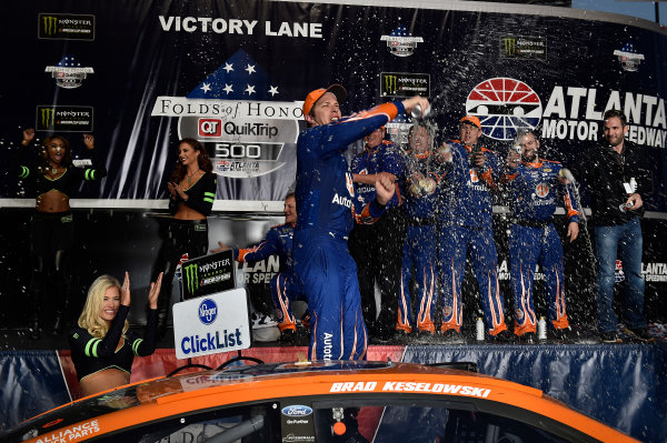 2017 Monster Energy NASCAR Cup Series - Fold of Honor QuikTrip 500
Atlanta Motor Speedway, Hampton, GA USA
Sunday 5 March 2017
Brad Keselowski
World Copyright: Rusty Jarrett/LAT Images
ref: Digital Image 17ATL1rj_2843 2017 Monster Energy NASCAR Cup Series - Fold of Honor QuikTrip 500
Atlanta Motor Speedway, Hampton, GA USA
Sunday 5 March 2017
Brad Keselowski
World Copyright: Rusty Jarrett/LAT Images
ref: Digital Image 17ATL1rj_2843