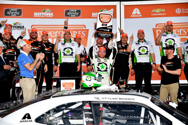 NASCAR Xfinity Series
PowerShares QQQ 300
Daytona International Speedway, Daytona Beach, FL USA
Saturday 17 February 2018
Tyler Reddick, JR Motorsports, BurgerFi Chevrolet Camaro wins
World Copyright: Rusty Jarrett
LAT Images NASCAR Xfinity Series
PowerShares QQQ 300
Daytona International Speedway, Daytona Beach, FL USA
Saturday 17 February 2018
Tyler Reddick, JR Motorsports, BurgerFi Chevrolet Camaro wins
World Copyright: Rusty Jarrett
LAT Images