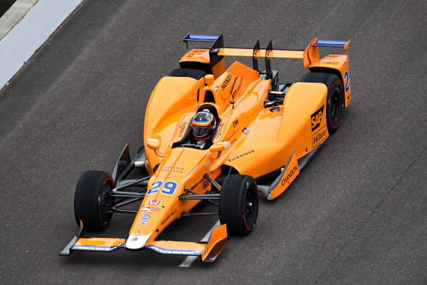 Verizon IndyCar Series
Fernando Alonso Test for Indianapolis 500
Indianapolis Motor Speedway, Indianapolis, IN USA
Wednesday 3 May 2017
Fernando Alonso turns his first career laps on an oval in preparation for his Indianapolis 500 debut.
World Copyright: Walt Kuhn
LAT Images