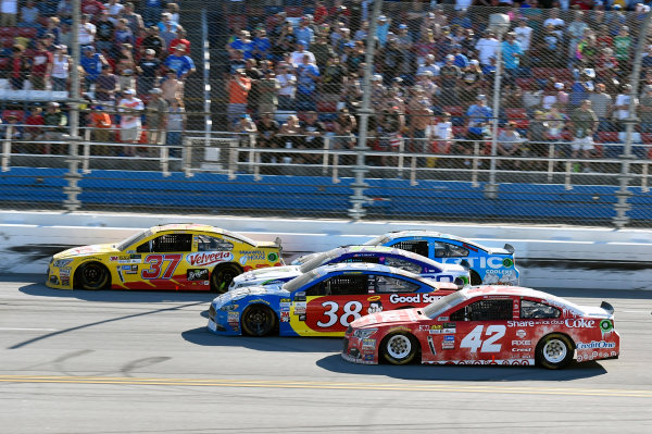 Monster Energy NASCAR Cup Series
GEICO 500
Talladega Superspeedway, Talladega, AL USA
Sunday 7 May 2017
Chris Buescher, JTG Daugherty Racing, Bush's Beans Chevrolet SS, David Ragan, Front Row Motorsports, Camping World/Good Sam Ford Fusion and Kyle Larson, Chip Ganassi Racing, Share an Ice Cold Coke Chevrolet SS
World Copyright: Nigel Kinrade
LAT Images
ref: Digital Image 17TAL1nk07203