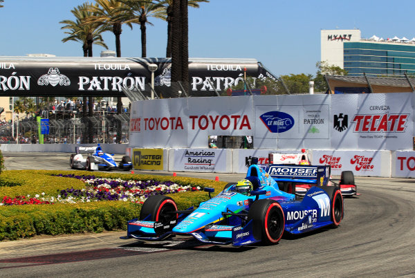 13-15 April, 2012, Long Beach, California USA
Tony Kanaan leads Justin Wilson and Takuma Sato
(c)2012, Phillip Abbott
LAT Photo USA