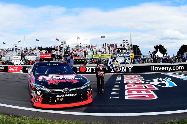 NASCAR XFINITY Series
Zippo 200 at The Glen
Watkins Glen International, Watkins Glen, NY USA
Saturday 5 August 2017
Kyle Busch, NOS Rowdy Toyota Camry, celebrates after winning the Zippo 200.
World Copyright: John K Harrelson
LAT Images NASCAR XFINITY Series
Zippo 200 at The Glen
Watkins Glen International, Watkins Glen, NY USA
Saturday 5 August 2017
Kyle Busch, NOS Rowdy Toyota Camry, celebrates after winning the Zippo 200.
World Copyright: John K Harrelson
LAT Images