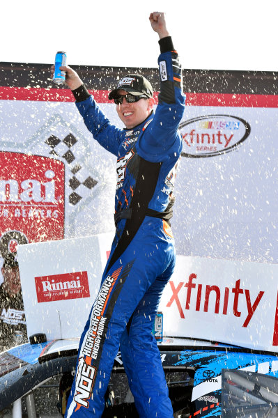 2017 NASCAR XFINITY Series - Rinnai 250
Atlanta Motor Speedway, Hampton, GA USA
Saturday 4 March 2017
Kyle Busch, NOS Energy Drink Toyota Camry celebrates his win in Victory Lane
World Copyright: Nigel Kinrade/LAT Images
ref: Digital Image 17ATL1nk05769