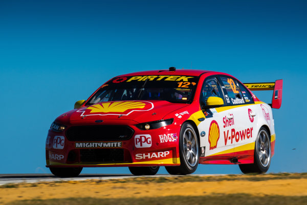 2017 Supercars Championship Round 4. 
Perth SuperSprint, Barbagallo Raceway, Western Australia, Australia.
Friday May 5th to Sunday May 7th 2017.
Fabian Coulthard drives the #12 Shell V-Power Racing Team Ford Falcon FGX.
World Copyright: Daniel Kalisz/LAT Images
Ref: Digital Image 050517_VASCR4_DKIMG_0777.JPG