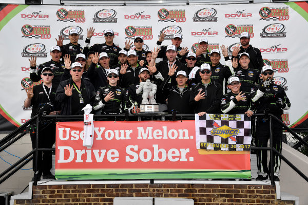 NASCAR XFINITY Series
Use Your Melon Drive Sober 200
Dover International Speedway, Dover, DE USA
Saturday 30 September 2017
Ryan Blaney, Fitzgerald Ford Mustang wins
World Copyright: Rusty Jarrett
LAT Images NASCAR XFINITY Series
Use Your Melon Drive Sober 200
Dover International Speedway, Dover, DE USA
Saturday 30 September 2017
Ryan Blaney, Fitzgerald Ford Mustang wins
World Copyright: Rusty Jarrett
LAT Images