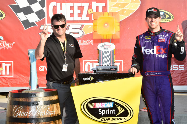 5-7 August, 2016, Watkins Glen, New York USA
Denny Hamlin, FedEx Freight Toyota Camry (11), celebrates in victory lane.
©2016, JohnHarrelson / LAT Photo USA 5-7 August, 2016, Watkins Glen, New York USA
Denny Hamlin, FedEx Freight Toyota Camry (11), celebrates in victory lane.
©2016, JohnHarrelson / LAT Photo USA