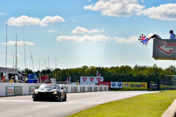 IMSA Continental Tire SportsCar Challenge
Mobil 1 SportsCar Grand Prix
Canadian Tire Motorsport Park
Bowmanville, ON CAN
Saturday 8 July 2017
57, Chevrolet, Chevrolet Camaro GT4.R, GS, Matt Bell, Robin Liddell, checkered flag, win, winner, finish line
World Copyright: Scott R LePage/LAT Images