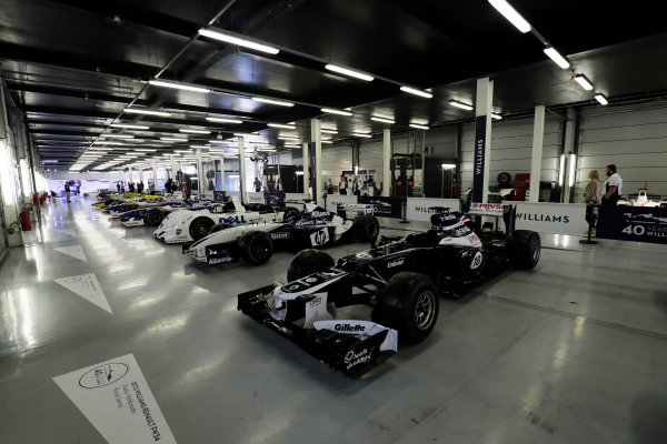Williams 40 Event
Silverstone, Northants, UK
Friday 2 June 2017.
A line-up of Williams cars, including the 1999 BMW Le Mans winner. The step-nosed 2012 FW34 is in the foreground.
World Copyright: Zak Mauger/LAT Images
ref: Digital Image _56I9387 Williams 40 Event
Silverstone, Northants, UK
Friday 2 June 2017.
A line-up of Williams cars, including the 1999 BMW Le Mans winner. The step-nosed 2012 FW34 is in the foreground.
World Copyright: Zak Mauger/LAT Images
ref: Digital Image _56I9387
